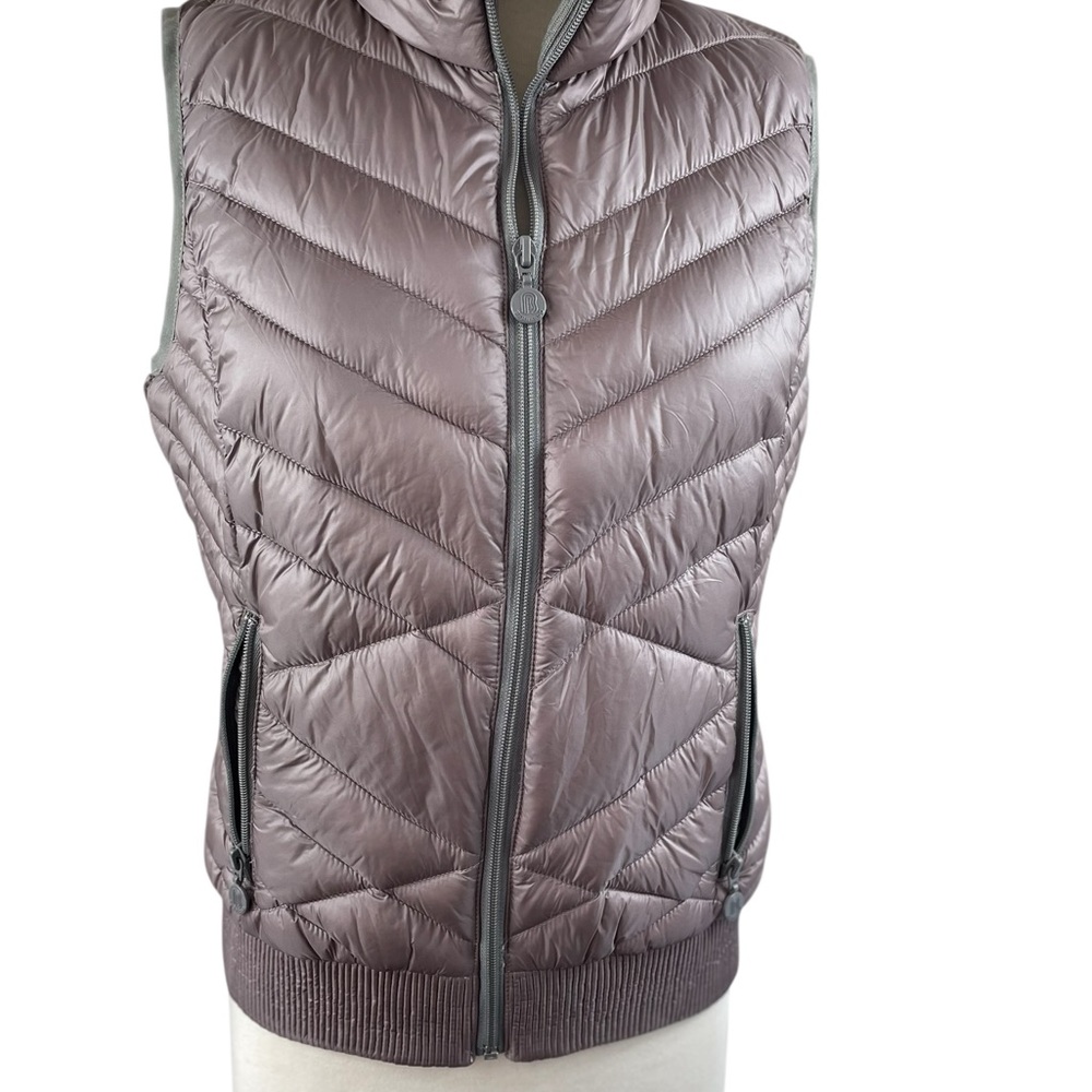 Bernardo Women's Puffer Quilted Vest - Dark lavender - Size Petite Small